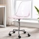 preview thumbnail 52 of 62, Acrylic Swivel adjustable height Armless Home office Rolling Chair