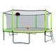 preview thumbnail 2 of 11, 15FT Trampoline with Basketball Hoop Inflator and Ladder(Inner Safety Enclosure)