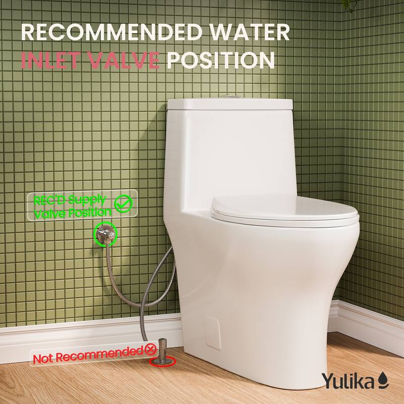 One-Piece Elongated Toilet, Energy-saving Toilet with 1000g MaP, ADA Height Toilet - N/A