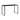 Hirsh 60"x24" Standing Height Open Desk for Commercial/Home Office