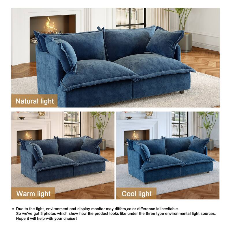 Cloud Chenille Upholstered Modular Sectional Sofa