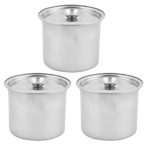 1/2/3PCS Reusable Condiment Containers Stainless Steel Sauce Cup