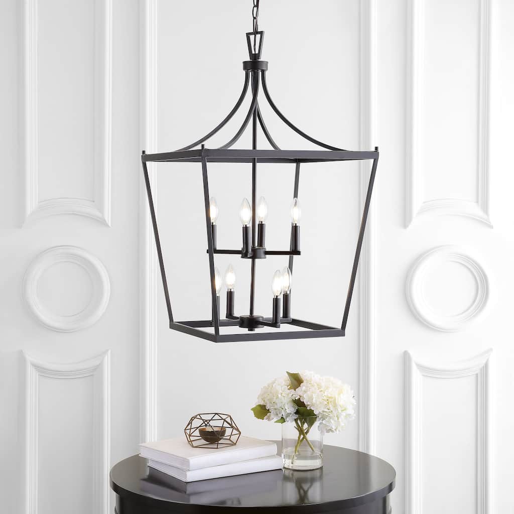 SAFAVIEH Lighting Ghida 8-light Pendant - 20"x20"x37.5-109.5" - 20Wx20Dx110H