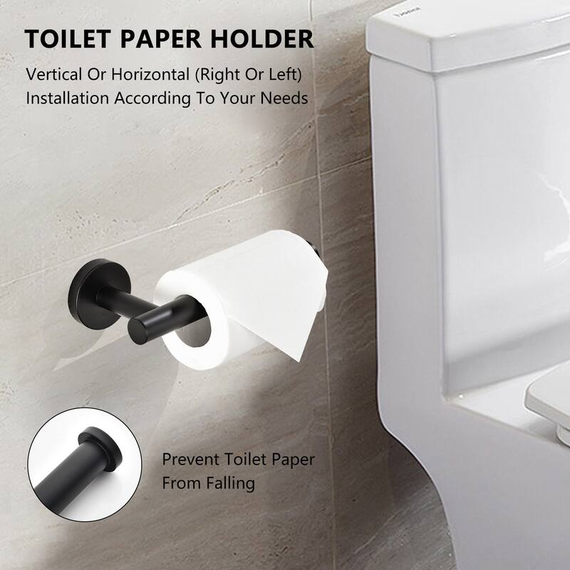 3-Piece Bathroom Hardware Set Bathroom Hardware Accessories Sets SUS304 Stainless Steel Bath Shower Set - N/A