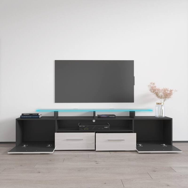 Evora Modern TV Stand with LED Light System