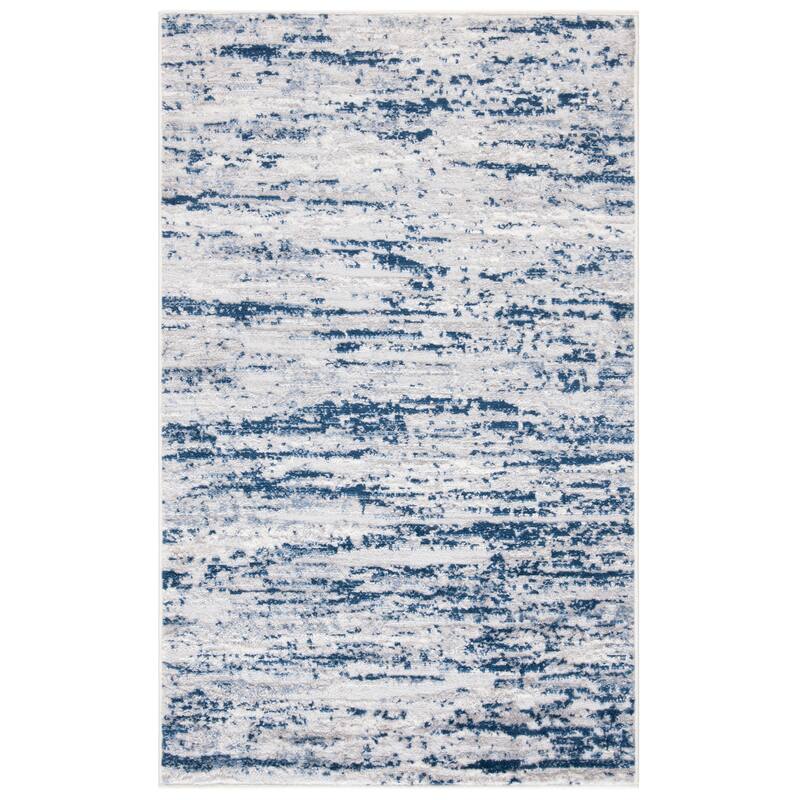 SAFAVIEH Amelia Modern Abstract Rug - 2'2" x 4' - Grey/Navy