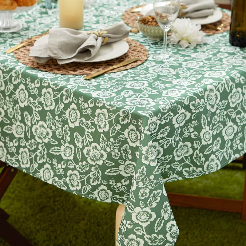 DII Garden Floral Print Outdoor Tablecloths