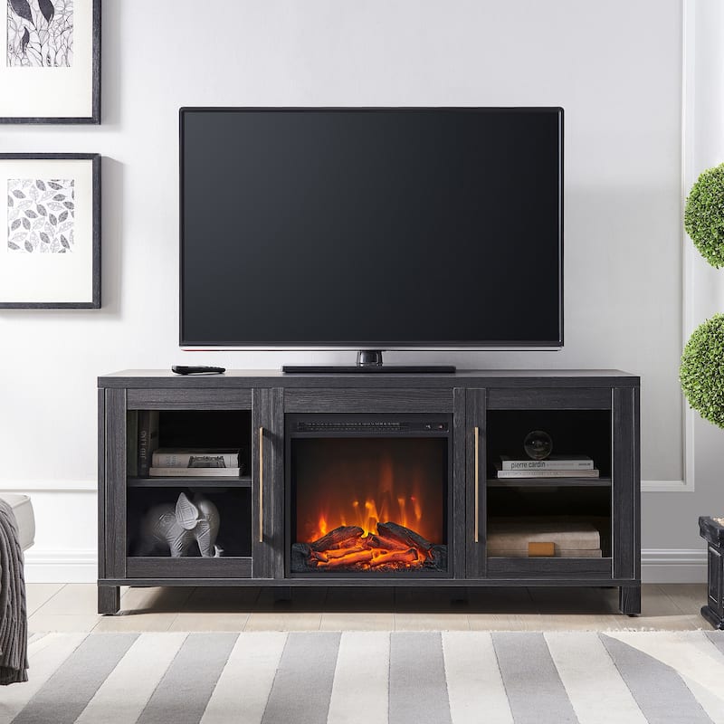 Quincy TV Stand with Fireplace Insert