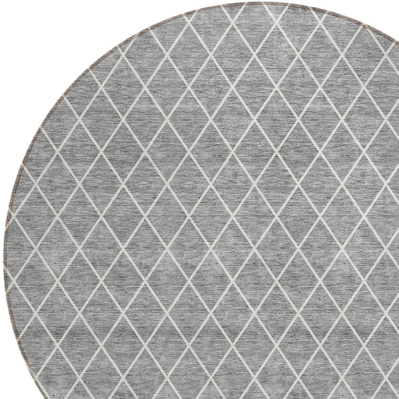 HomeRoots Geometric Transitional Rectangle Outdoor Rug
