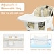 preview thumbnail 7 of 10, Babyjoy 4 in 1 Baby High Chair Convertible Toddler Table Chair Set w/