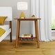 preview thumbnail 5 of 17, Max and Lily Mid-Century Modern End Table Nightstand with Shelf