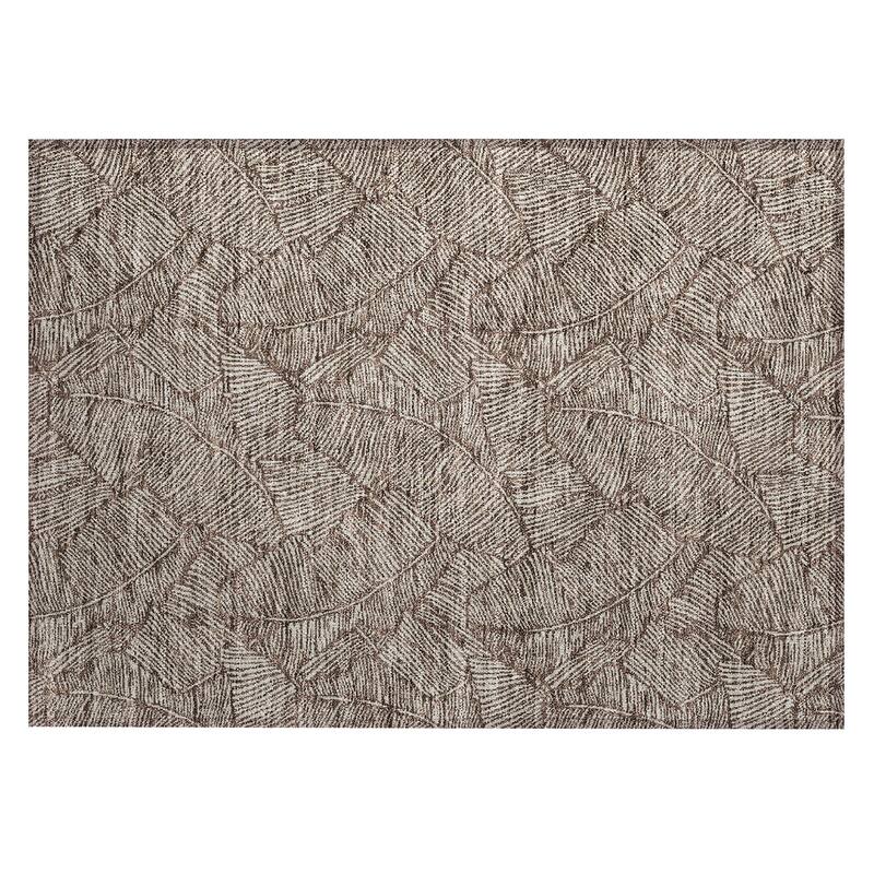 Machine Washable Indoor/ Outdoor Chantille Tropical Palm Rug