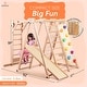 preview thumbnail 3 of 6, Chestnut - 8-in-1 Jungle Gym for Toddlers - Natural
