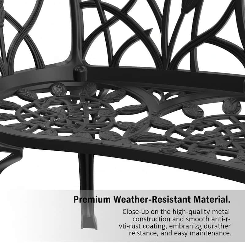 Sleek Aluminum Outdoor Loveseat for Modern Patios