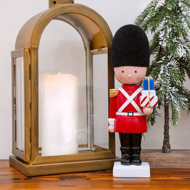 National Tree Company 11 in. Christmas Soldier with Gifts - 11 in