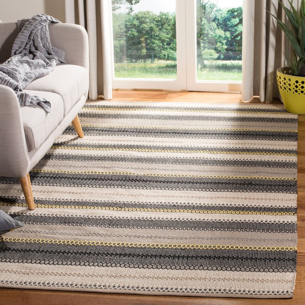 SAFAVIEH Handmade Striped Kilim Yasmin Stripe Wool Rug