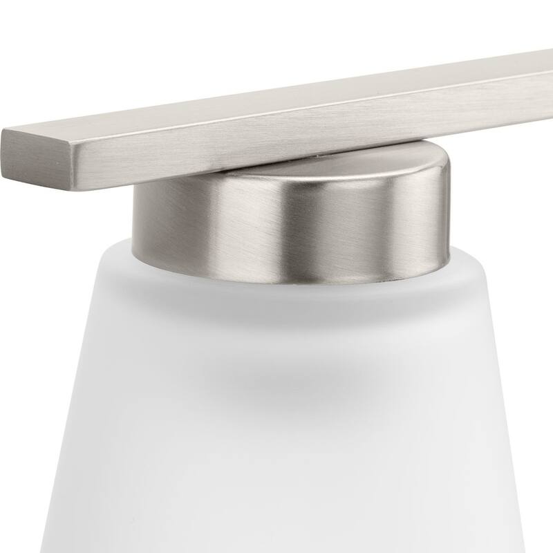 Tanner Collection Four-Light Brushed Nickel Transitional Vanity Light - 31.12 in x 6.5 in x 7.12 in