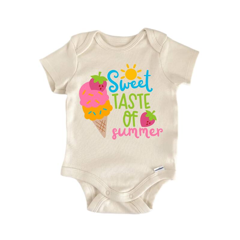 Sweet Taste Of Summer - Baby Boy Girl Clothes Infant Bodysuit Funny Cute - Natural - Newborn