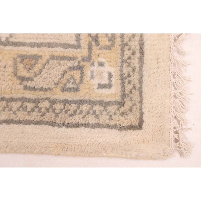 ECARPETGALLERY Hand-knotted Royal Oushak Cream Wool Rug - 8'2 x 10'3