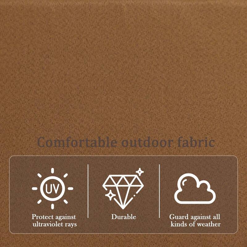 5-Piece Teak Wood Outdoor Patio Conversation Set with Cushion