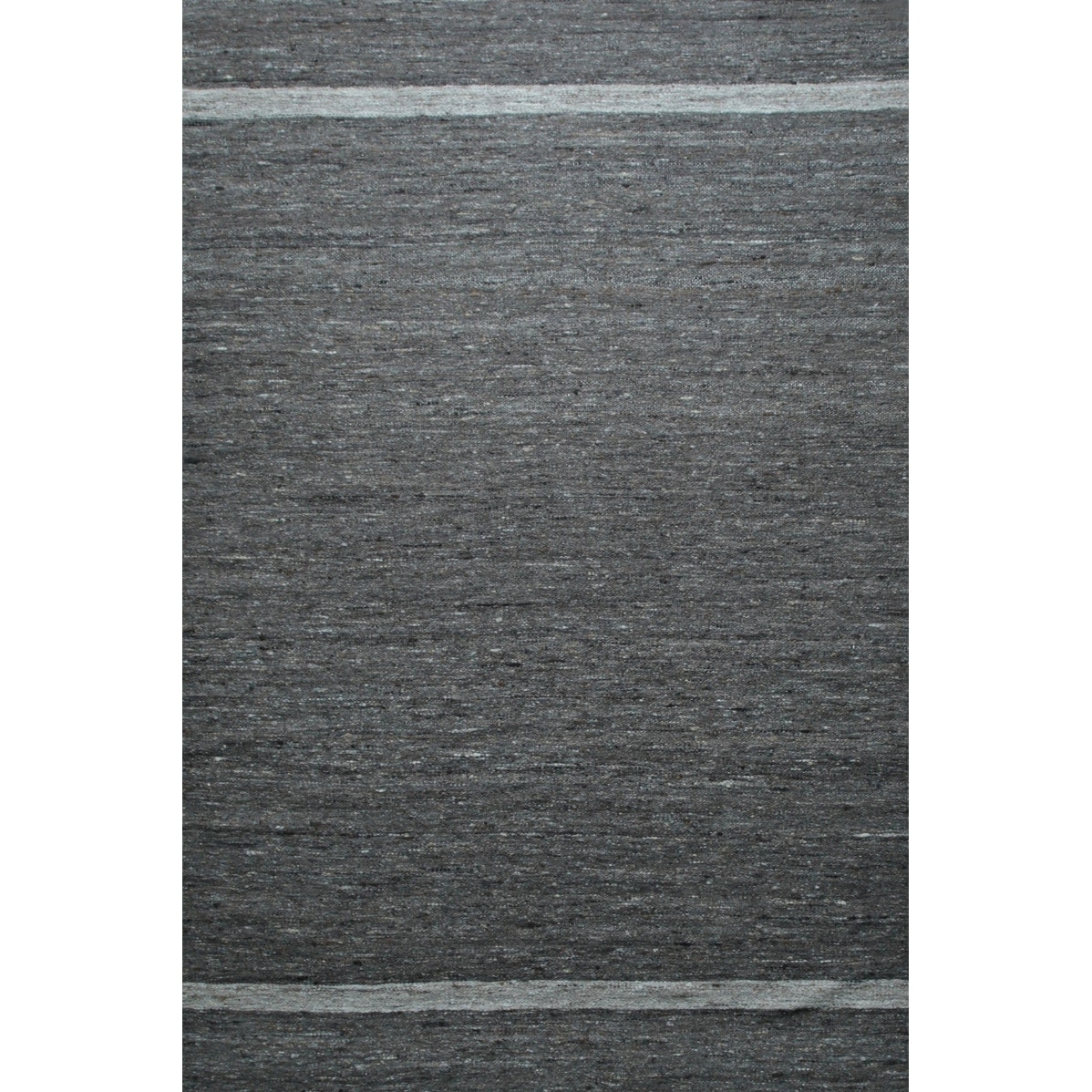 Gray Hand-Woven Wool Contemporary Natural Wool Flat Area Rug - Modern Elegance and Timeless Craftsmanship