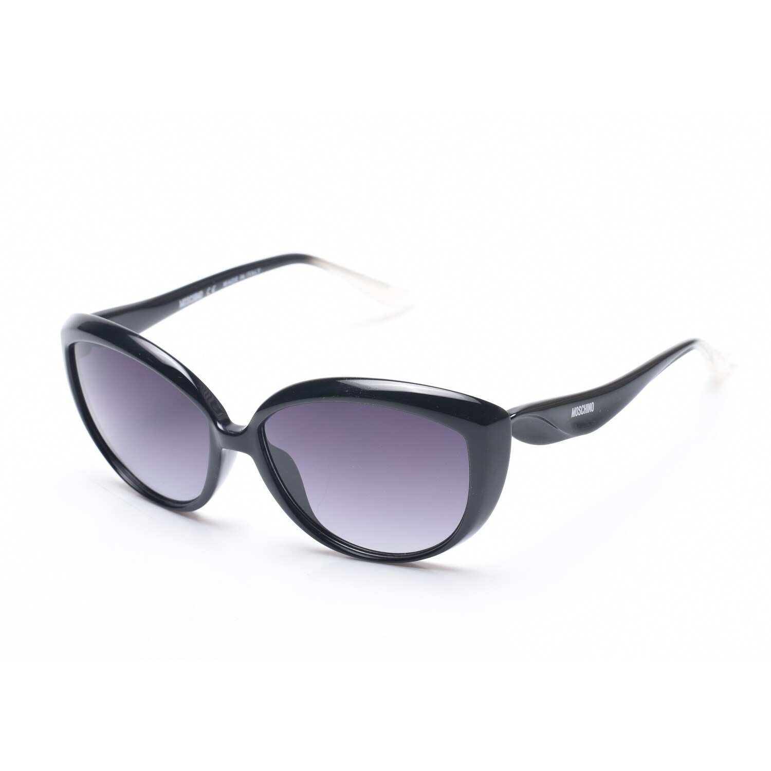 Shop Moschino Women S Oversized Cat Eye Sunglasses Black Small