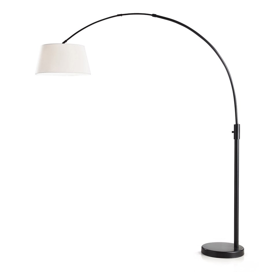 Orbita 82-In Retractable Arch Dimmable Floor Lamp include with15W LED Bulb  On Sale Bed Bath  Beyond 17954200