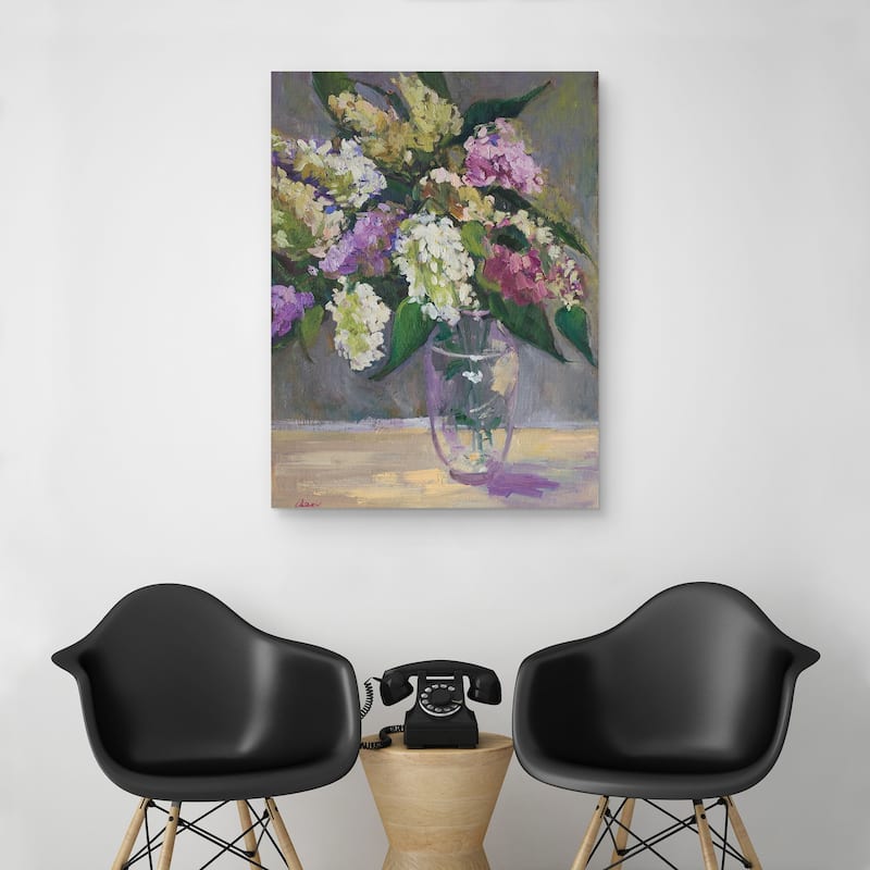 Millies Lilacs by Alexi Fine Canvas Art Print