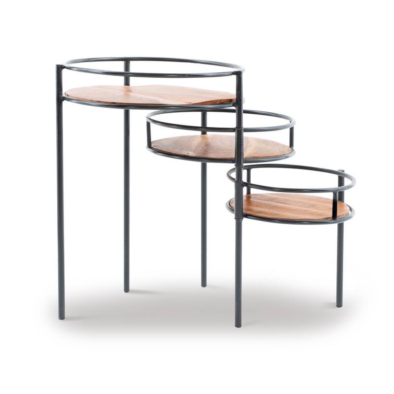 Linon Lakis Three Tier Plant Stand