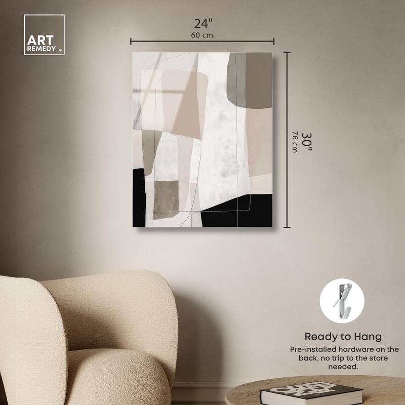 Neutral Forms II Acrylic by Art Remedy, Ready to Hang