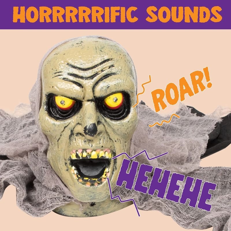 Halloween Zombie Groundbreaker with Sound and Flashing Eyes