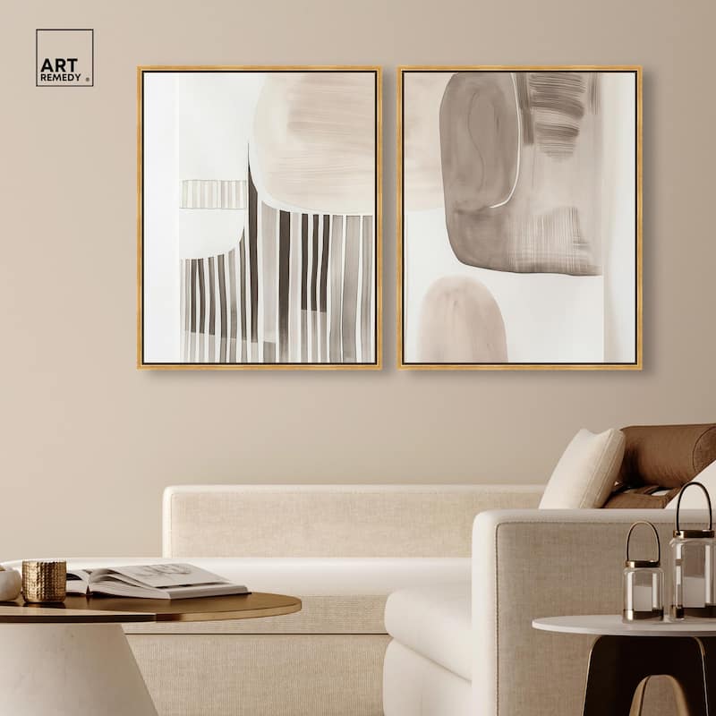 Slumbering Patterns II Canvas Set of 2 by Art Remedy