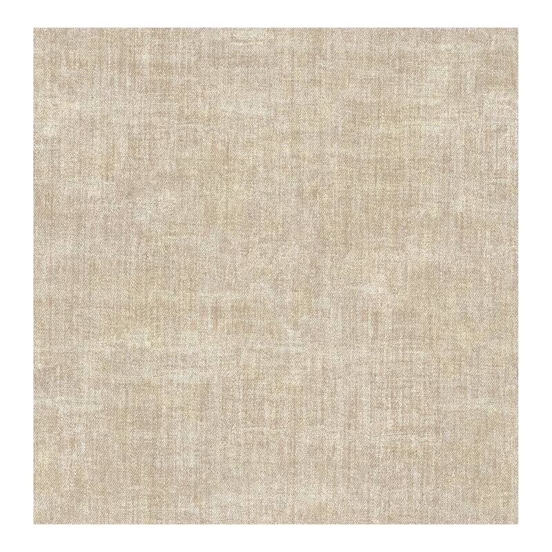 Chesapeake Gramercy Beige Linen Wallpaper - 20.5 x 396 x 0.025