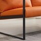 preview thumbnail 15 of 22, Homy Lin Living Room, Office or The Reception Area PVC Leather Accent arm Chair with Extra Thick Padded backrest