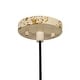 preview thumbnail 10 of 12, European Artisanal Antique Gold Patina Iron Oversized Dome Pendant