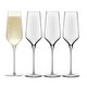 preview thumbnail 2 of 6, Libbey Signature Greenwich Champagne Flute Glasses, 8.25-ounce, Set of 4 - Set of 4