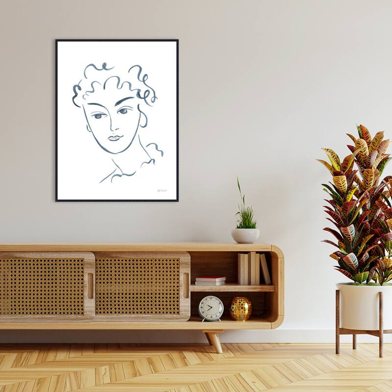 Whimsy Portrait No. 2 by Yvette St. Amant Framed Canvas Wall Art Print