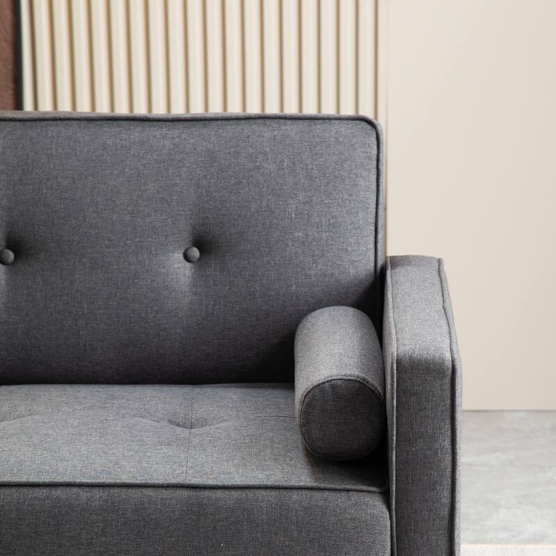 Futon Sofa Bed Convertible Couch Bed with Armrests