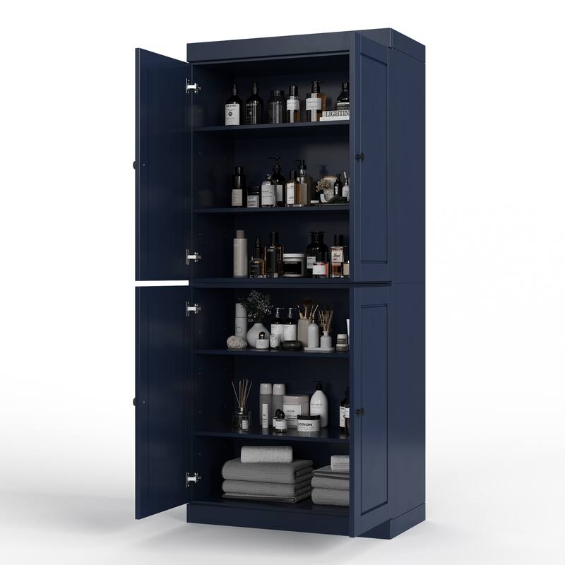 100% Solid Wood 32" Bathroom Cabinet with Optional Doors by Palace Imports
