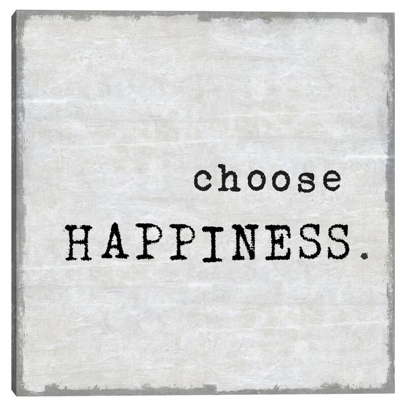 Choose Happiness by Jamie MacDowell Canvas Art Print