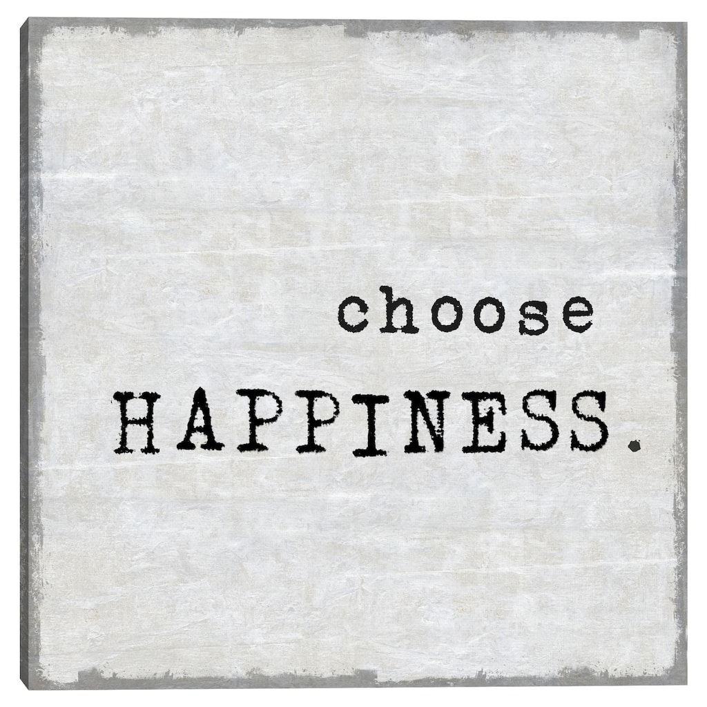 Choose Happiness by Jamie MacDowell Canvas Art Print