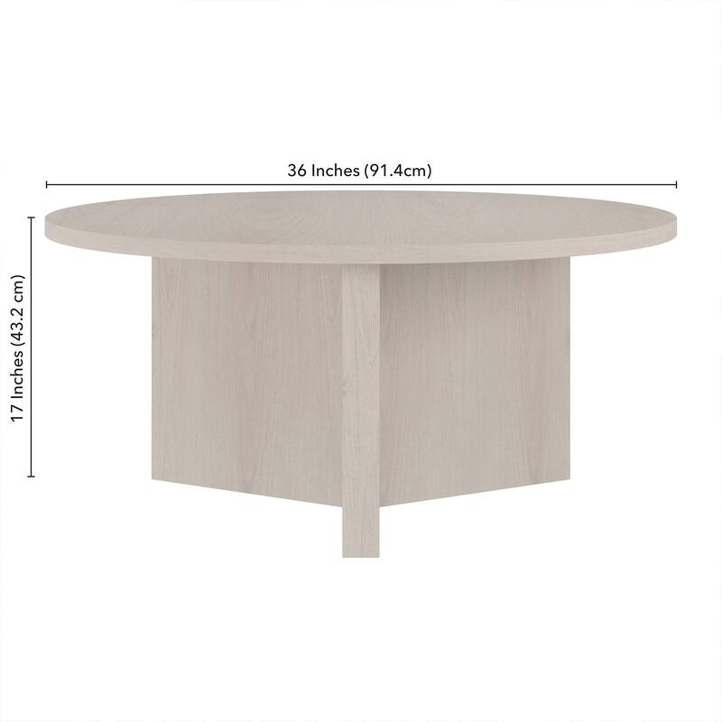 Anders 36" Wide Round Coffee Table