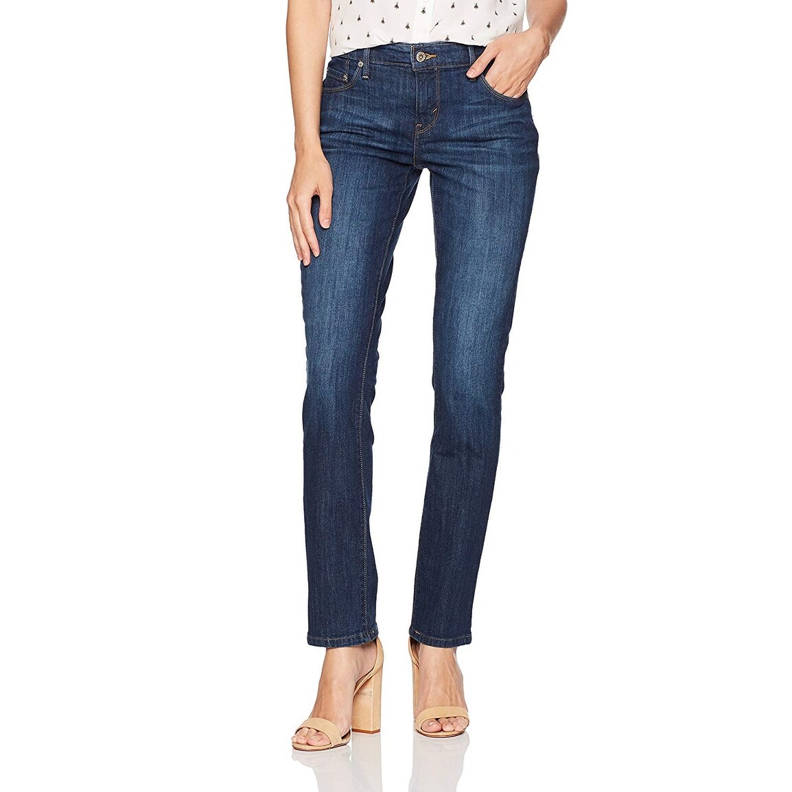 Straight Jeans, Sleek Blue