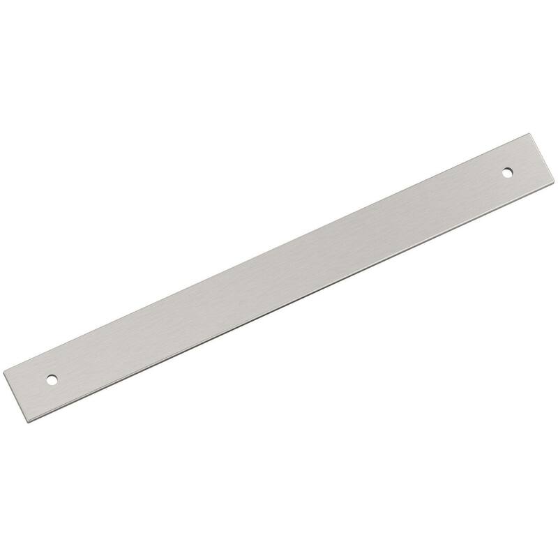 Amerock BP37766 Ladera 10-3/16" Backplate for 8-13/16" Center to - Satin Nickel
