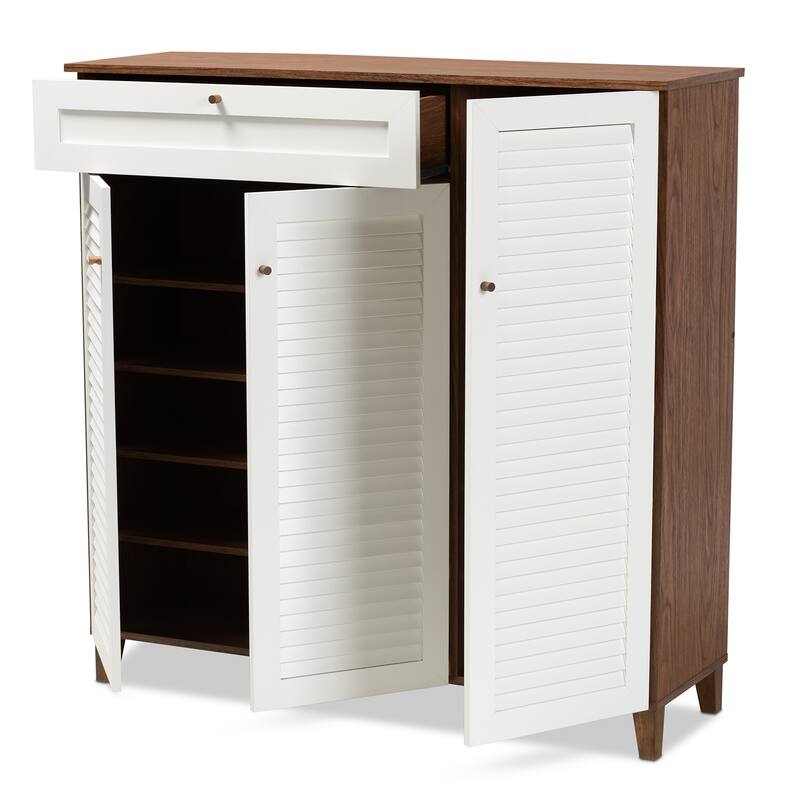 Carson Carrington Agnew Modern and Contemporary 11-shelf Shoe Cabinet