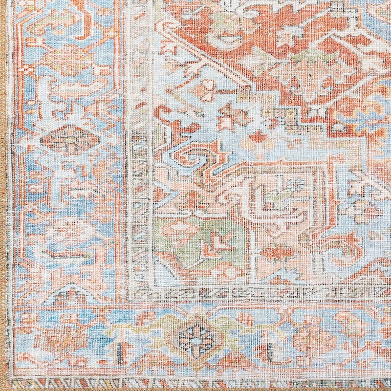 Livabliss Farhad Traditional Medallion Machine Washable Area Rug