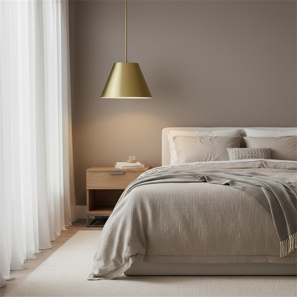 16" Diameter Integrated LED Brass Pendant