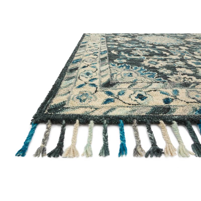 Alexander Home Sahara Boho Floral Hand-Hooked Wool Area Rug
