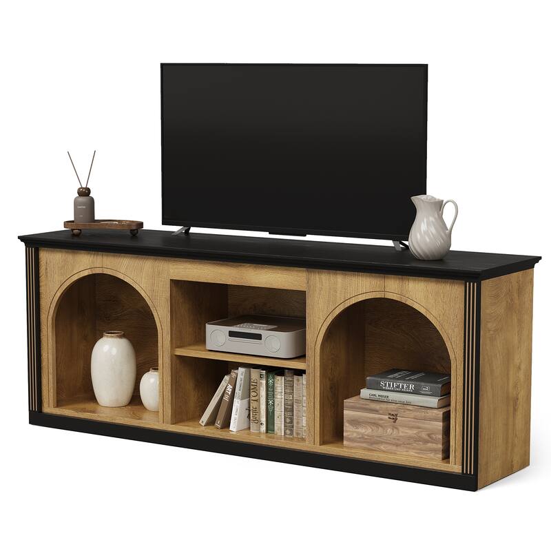 TV Stand for 65 inch TV, Entertainment Center with Shelves