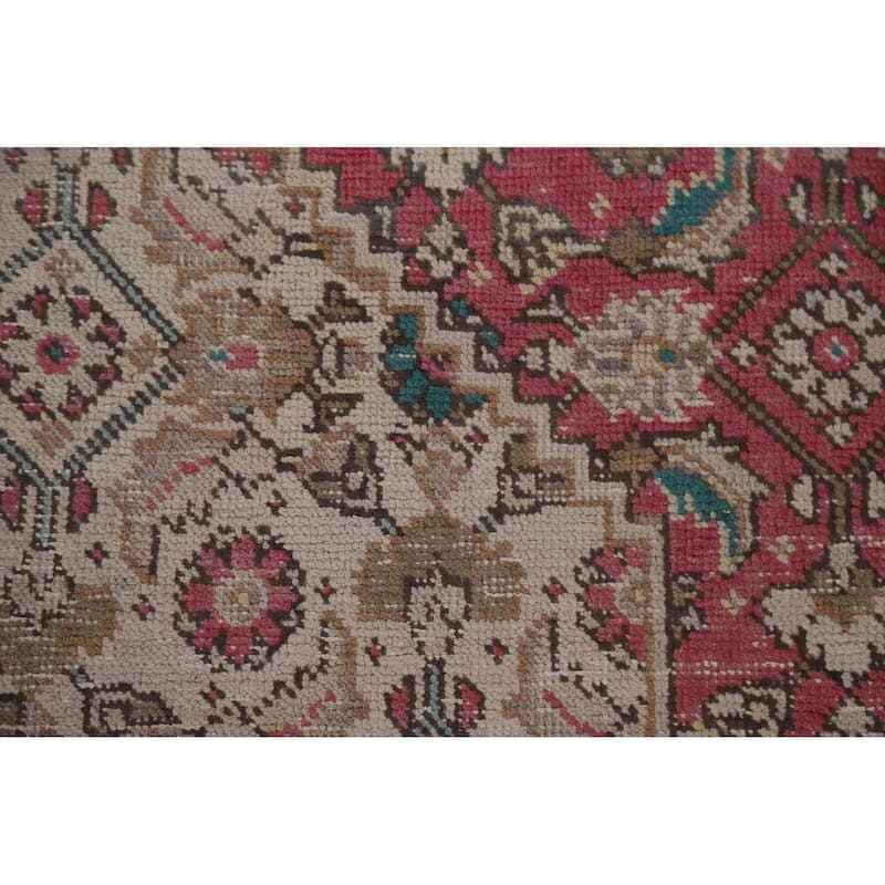 Hand Knotted Oriental 100% Wool Carpet Traditional Medallion Greys & Charcoal Tabriz Area Rug - 10' 9'' X 8' 1''